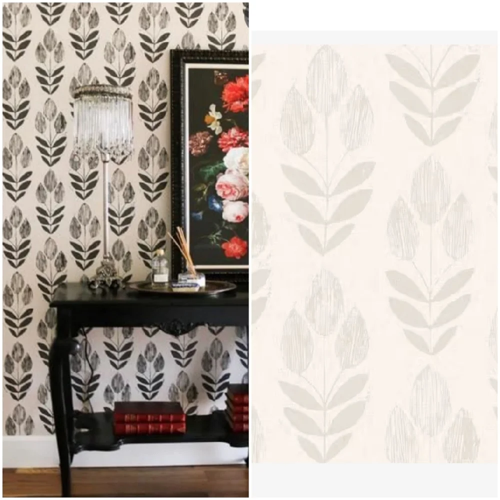 Wallpaper Scandinavian Tulip Farmhouse